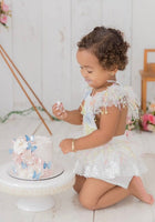 Load image into Gallery viewer, Girls Cake Smash Frill Romper - Fox Baby &amp; Co
