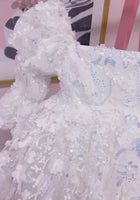 Load image into Gallery viewer, Flowergirl Sparkle Wonderland Long Sleeve Luxe Tulle Dress (pre order)
