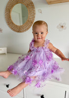 Load image into Gallery viewer, French Floral Fairy Tulle Dress - Purple - Fox Baby &amp; Co
