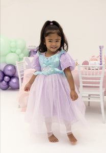 Mermaid Princess Purple Pearl Birthday Party Dress Costume - Fox Baby & Co