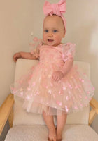 Load image into Gallery viewer, Kids girls Sweetheart Tulle Dress - Pink Rainbow - Fox Baby &amp; Co
