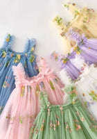 Load image into Gallery viewer, Arabella Garden Floral Tulle Birthday Dress - lilac - Fox Baby &amp; Co
