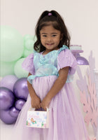 Load image into Gallery viewer, Mermaid Princess Purple Pearl Birthday Party Dress Costume - Fox Baby &amp; Co
