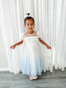 White Snow Princess Birthday Party Dress