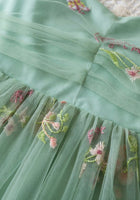 Load image into Gallery viewer, Birthday Tulle Frill Dress - Mint Floral - Fox Baby &amp; Co
