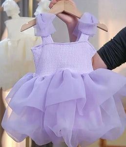 Little girl Mirabelle Tutu Birthday Party Dress - Lilac - Fox Baby & Co