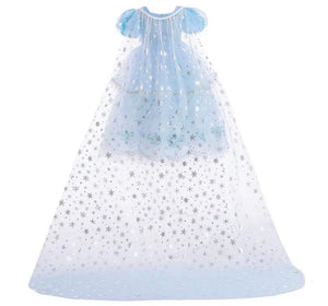 Snow Queen Princess Birthday Party Dress Costume with cape - Fox Baby & Co