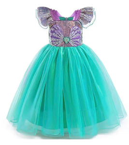 Wonderland Mermaid Princess Birthday Party Dress - Green - Fox Baby & Co