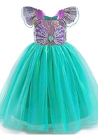 Load image into Gallery viewer, Wonderland Mermaid Princess Birthday Party Dress - Green - Fox Baby &amp; Co
