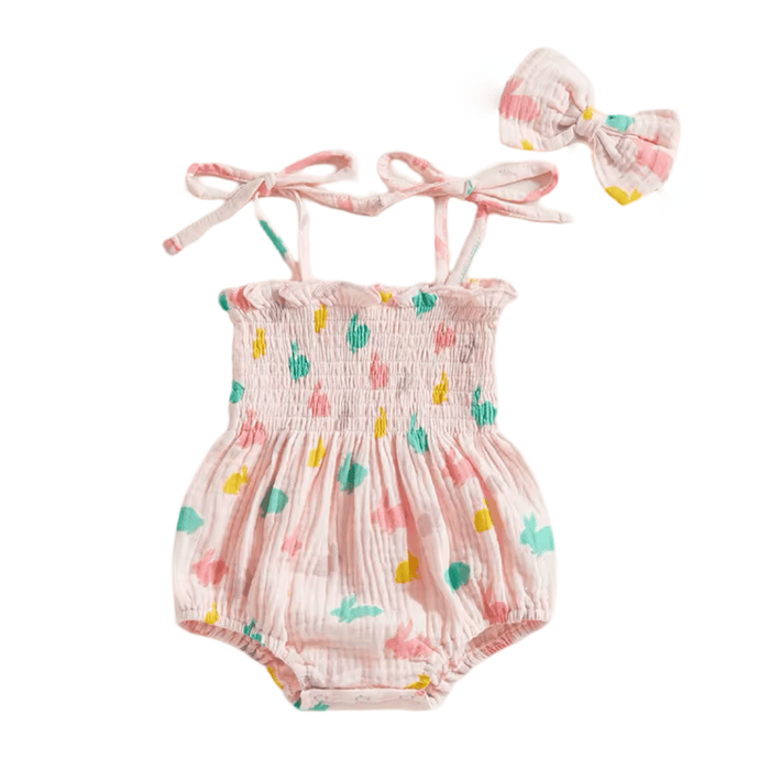 My Easter Frill Romper & Bow (pre order) - Fox Baby & Co