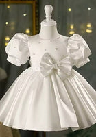 Load image into Gallery viewer, Kids little Pearl Girl Flowergirl Luxe Party Dress (pre order) - Fox Baby &amp; Co
