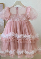 Load image into Gallery viewer, Kid little girl Fairytale Posy Birthday Tulle Dress - Fox Baby &amp; Co
