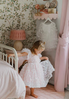 Load image into Gallery viewer, Kids girls Enchanted Dreams Butterfly Sequins Tulle Dress - Pink (pre order) - Fox Baby &amp; Co
