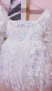 Flowergirl Sparkle Wonderland Long Sleeve Luxe Tulle Dress (pre order)