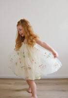 Load image into Gallery viewer, Arabella Garden Floral Tulle Birthday Dress - lemon - Fox Baby &amp; Co
