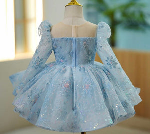 Kids girls Let it snow Luxe princess Dress - Blue (pre order) - Fox Baby & Co