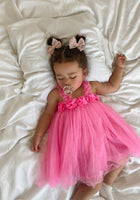 Load image into Gallery viewer, Florence Floral Birthday Tulle Dress - Pink (pre order) - Fox Baby &amp; Co
