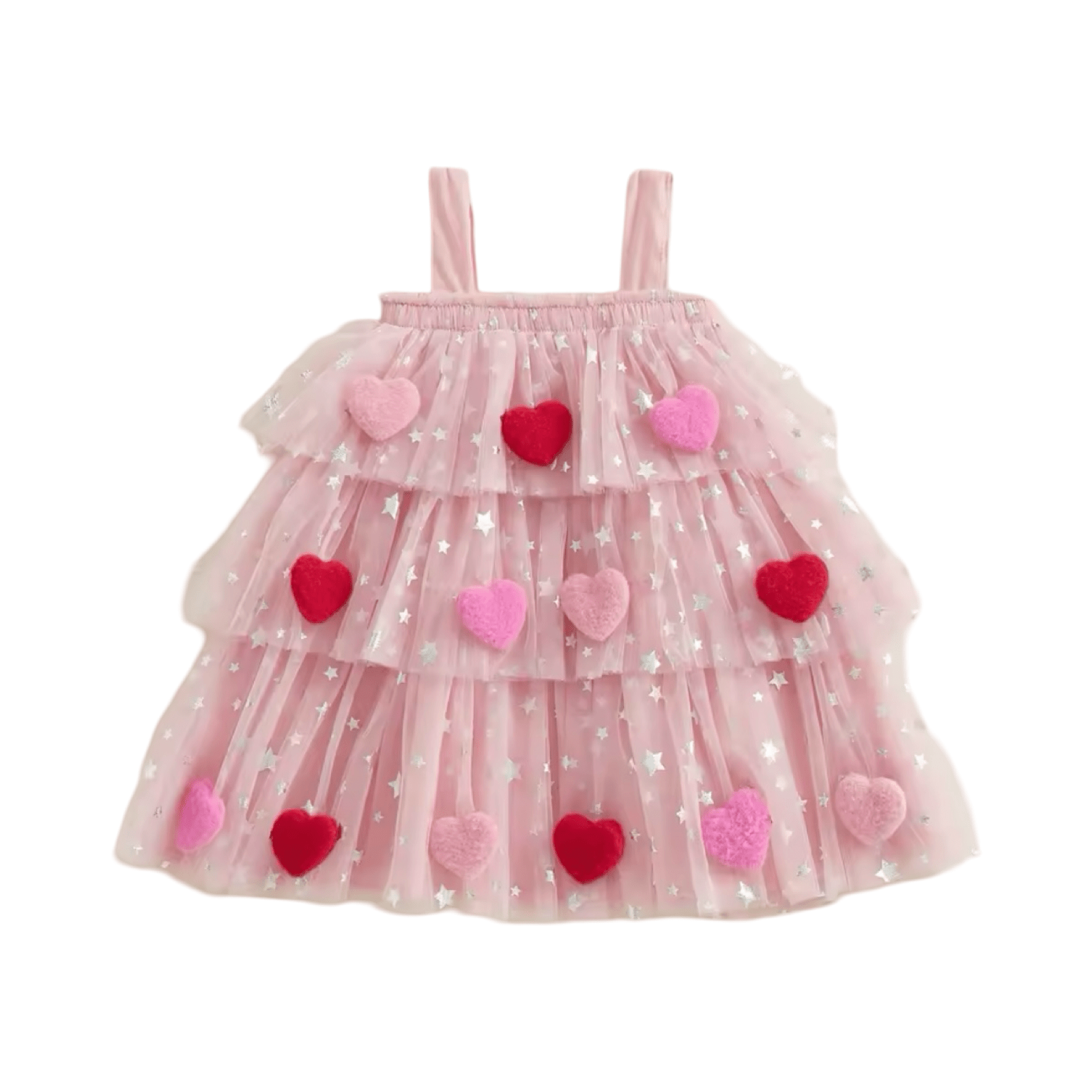 Baby Girl My Valentine Heart Tulle Dress - Pink (pre order) - Fox Baby & Co