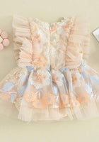 Load image into Gallery viewer, Baby Girls Flora Floral Tutu Lace Romper - Cream - Fox Baby &amp; Co
