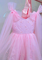 Load image into Gallery viewer, Pearl Princess Luxe Little Girls Tulle Dress - Pink - Fox Baby &amp; Co
