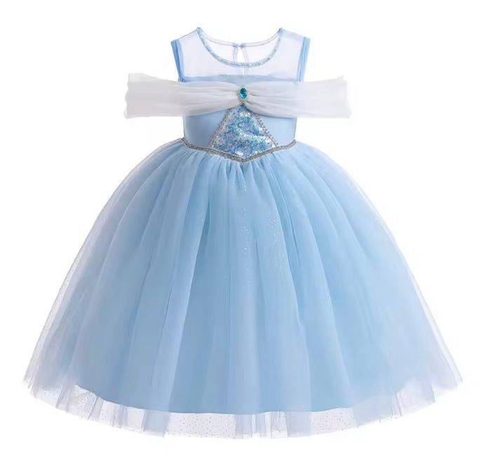Blue Princess Luxe Birthday Party Dress Costume - Fox Baby & Co