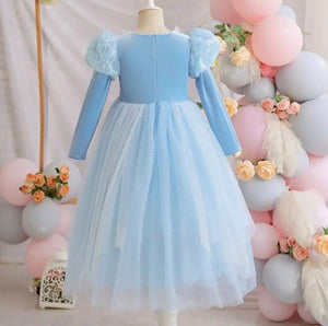 Snow Princess Birthday Long Sleeve Party Dress Costume - Fox Baby & Co