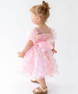 Kids girls Whimsical Butterfly Rainbow Luxe Tulle Dress (pre order) - Fox Baby & Co