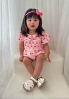 Load image into Gallery viewer, Cherry Daisy Days Romper (pre order) - Fox Baby &amp; Co
