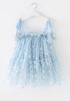 Load image into Gallery viewer, Sparkle Snow Princess Kids little Girls Tulle Dress - Blue
