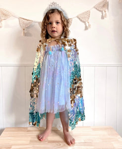 1st Birthday Kids little girls Arabella Tulle Fairy Birthday Dress - Blue - Fox Baby & Co