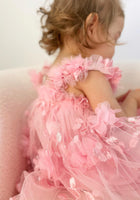 Load image into Gallery viewer, French Floral Fairy Tulle Dress - Musk Pink - Fox Baby &amp; Co
