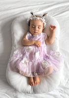 Load image into Gallery viewer, Bella Garden Floral Tulle Birthday Dress - lilac - Fox Baby &amp; Co
