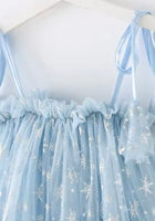 Load image into Gallery viewer, Sparkle Snow Princess Kids little Girls Tulle Dress - Blue
