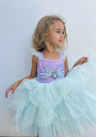 Load image into Gallery viewer, Mermaid Luxe Princess Birthday Party Dress - Fox Baby &amp; Co
