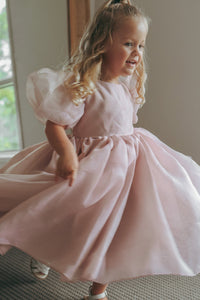 Flowergirl Kids Bonnie Puff Sleeve Party Dress - Dusty Rose (pre order) - Fox Baby & Co