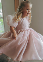 Load image into Gallery viewer, Flowergirl Kids Bonnie Puff Sleeve Party Dress - Dusty Rose (pre order) - Fox Baby &amp; Co
