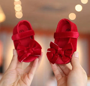 My First Baby Red Velvet Shoes (pre order) - Fox Baby & Co