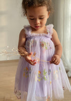 Load image into Gallery viewer, Arabella Garden Floral Tulle Birthday Dress - lilac - Fox Baby &amp; Co
