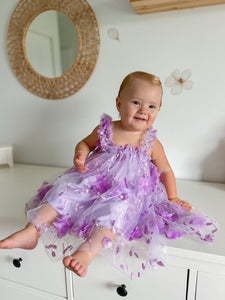 French Floral Fairy Tulle Dress - Purple - Fox Baby & Co