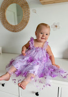 Load image into Gallery viewer, French Floral Fairy Tulle Dress - Purple - Fox Baby &amp; Co
