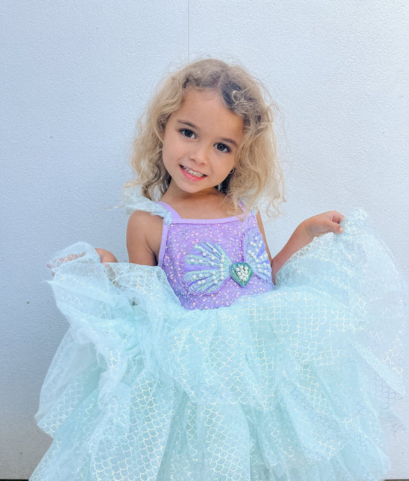 Mermaid Luxe Princess Birthday Party Dress - Fox Baby & Co