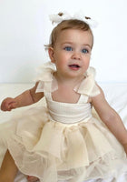 Load image into Gallery viewer, Little girl Mirabelle Tutu Birthday Dress - Ivory - Fox Baby &amp; Co
