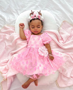 Kids little girls Pandora Butterfly Tulle Dress - Pink - Fox Baby & Co