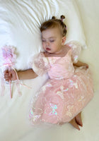 Load image into Gallery viewer, Kids girls Luxe Butterfly Sequins Tulle Dress - Pink (pre order) - Fox Baby &amp; Co
