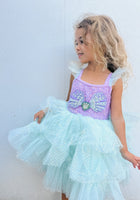 Load image into Gallery viewer, Mermaid Luxe Princess Birthday Party Dress - Fox Baby &amp; Co
