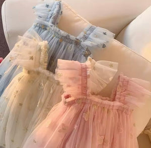 Whimsical Butterfly Fairy Tulle Birthday Dress - Fox Baby & Co