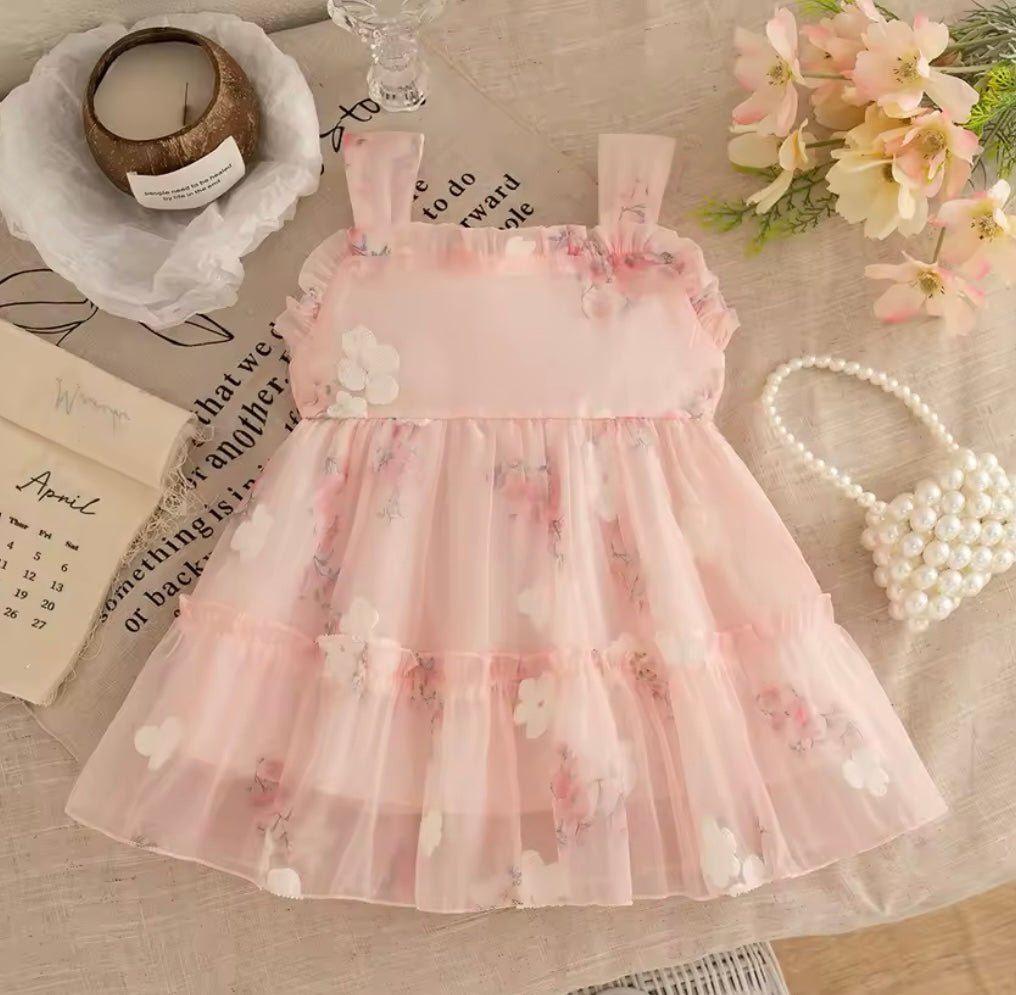 Floral Fields Dress - Pink - Fox Baby & Co