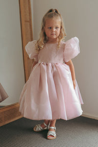 Flowergirl Kids Bonnie Puff Sleeve Party Dress - Dusty Rose (pre order) - Fox Baby & Co