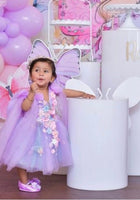 Load image into Gallery viewer, Iris Butterfly Luxe Little Girls Tulle Dress - Lilac - Fox Baby &amp; Co
