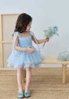 Load image into Gallery viewer, Kids little girls Ballerina Pearl Dress - Blue (limited edition) - Fox Baby &amp; Co
